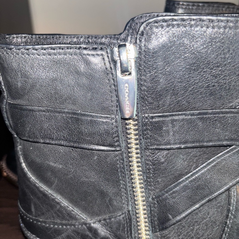 Coach Lannah/Lianne Women’s Black Leather Ankle Boots Sz9B. EXCELLENT CONDITION - Picture 9 of 12
